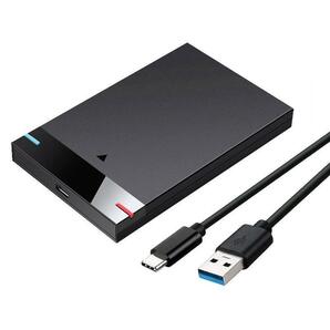 【送料無料】2.5inchi SSD/HDD対応外付けケース　TYPE-C USB-Aケーブル付　タイプC