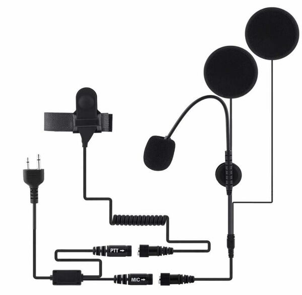 【匿名発送】アイコム/スタンダード/八重洲/モトローラ　携帯無線機用　バイクツーリング　タンデム スカイスポーツ ヘルメットインカム