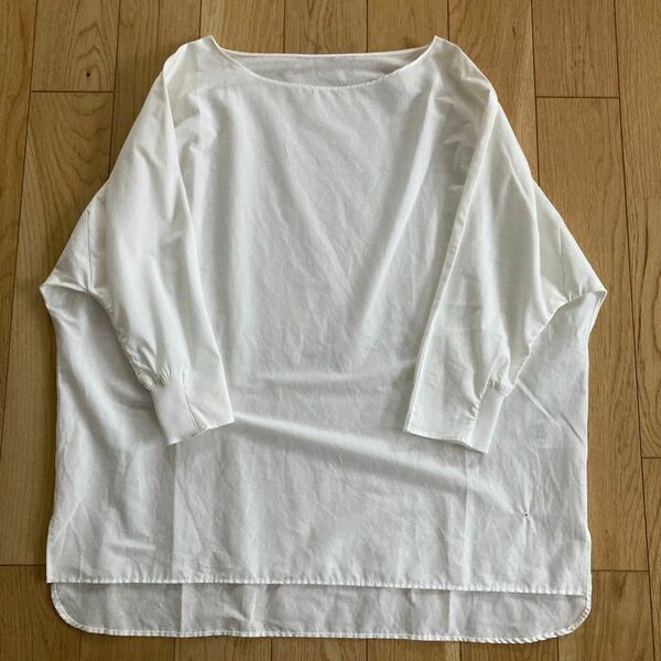 BEARDSLEY ビアズリー ドルマンスリーブブラウス　シャツTシャツ　シャツ ワンピース 白 フリーサイズ　ホワイト　ブラウス