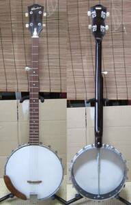  Piaa less PIRLES banjo 5 string FB-30 used Junk 