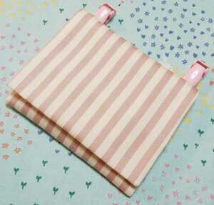  hand made movement pocket stripe border pink 