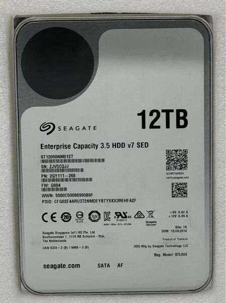 大容量HDD シーゲート Seagate 12TB 3.5インチ SATA ハードディスク