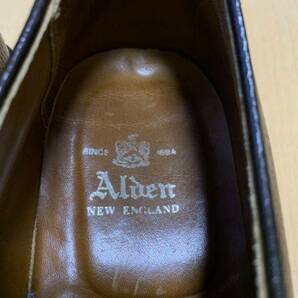 オールデン Alden Uチップ 7116S 10D ブラウン レザーシューズ 革靴の画像7