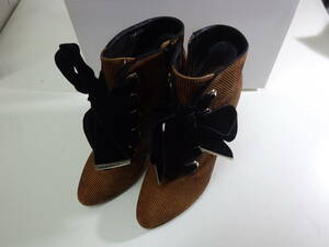 GINZA Kanematsu Ginza Kanematsu short boots beautiful goods size 24.5cm