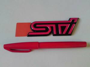  быстрое решение Subaru оригинальный [STi] задний эмблема розовый новый товар 