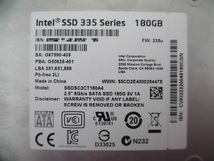 INTEL (SSDSC2CT180A4) 180GB SSD SATA600 ★使用21651時間★_画像3