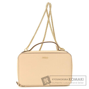 Furla フルラ ロゴ チェーンショルダー ショルダーバッグ PVC レディース 中古