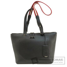 BALLY バリー ロゴ 2WAY トートバッグ レザー レディース 中古_画像1