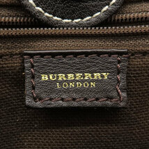 BURBERRY バーバリー ノヴァチェック ハンドバッグ キャンバス レディース 中古_画像6