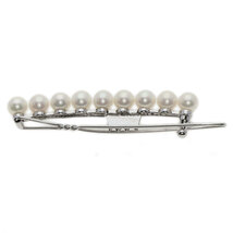 MIKIMOTO ミキモト ヘアピン パール 真珠 ヘアアクセサリー シルバー レディース 中古_画像3