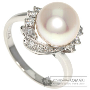 MIKIMOTO ミキモト パール 真珠 リング・指輪 プラチナPT900 レディース 中古