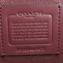 COACH コーチ 1671 ロゴ金具 トートバッグ レザー レディース 中古_画像6