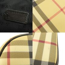 BURBERRY バーバリー ノバチェック ハンドバッグ PVC レディース 中古_画像7