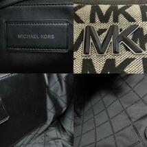 Michael Kors マイケルコース MKシグネチャー トートバッグ キャンバス レディース 中古_画像6