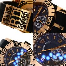 ROGER DUBUIS ロジェ・デュブイ SED46-14-51-00/08A10/B1 ニューイージーダイバー 腕時計 K18ピンクゴールド ラバー メンズ 中古_画像8