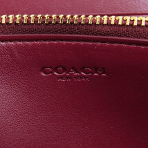 COACH コーチ 31546 アコーディオン ジップ ウォレット 長財布（小銭入れあり） PVC レディース 中古_画像6