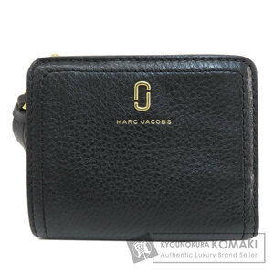 MARC JACOBS マーク・ジェイコブス ロゴ 二つ折り財布（小銭入れあり） レザー レディース 中古