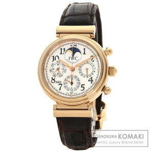 IWC I Dub дракон si-IW375811 da vinchi Perpetual календарь наручные часы K18 розовое золото кожа мужской б/у 