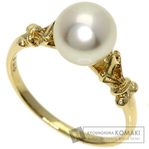 MIKIMOTO ミキモト パール 真珠 リング・指輪 K14イエローゴールド レディース 中古