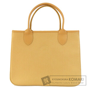 Longchamp ロンシャン ロゴ ハンドバッグ レザー レディース 中古