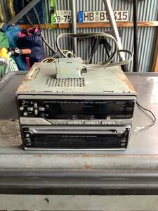  Carozzeria KEH-P400 CDS-P300 cassette |CD player 1DIN+1DIN CD operation defect Junk 