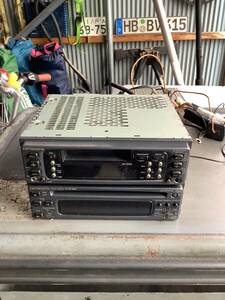  Carozzeria KEH-M535 CDX-505EQ CD+ кассета 1DIN+1DIN эквалайзер электризация проверка только 