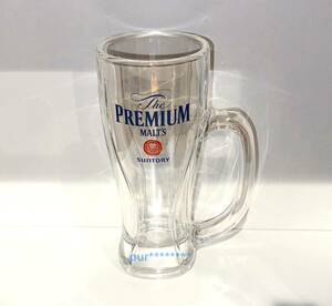  new goods Suntory The premium morutsu400ml beer jug 1 piece SUNTORY The PREMIUM MALT'S Beer Glass Via glass made unused goods stock have 