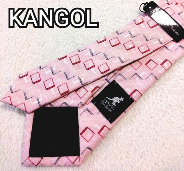 【新品】KANGOL カンゴール ネクタイ スクエアストライプ シルク