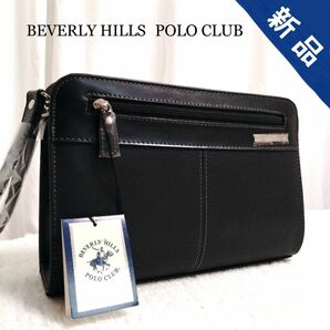 BEVERLY HILLS PORO CLUB　クラッチバッグ セカンドバッグ レザー ブラック