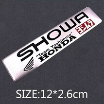 ヨシムラ YOSHIMURA HONDA SHOWA 銀 シルバー耐熱アルミステッカー 【即決】【送料無料】y_画像3