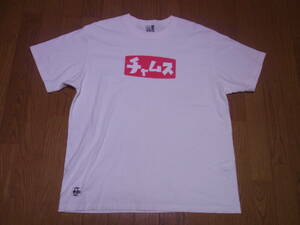 245-37/CHUMS/ Chums / одна сторона временный название Logo / box Logo / футболка /XL/ белый 