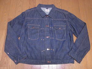 244-201/濃紺/美品/TCB JEANS/TCBジーンズ/Working Cat Hero Jacket/Wrangler/ラングラー/111MJタイプ/デニムジャケット/ジージャン/46