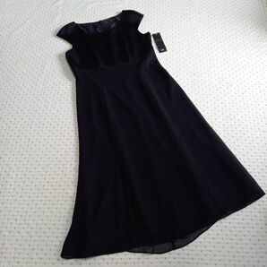 新品 COCOLUSSI ココラッシー 東京ソワール ブラック フレンチスリーブドレス ロングスカート レディース 13号