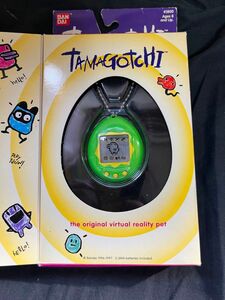 初代 たまごっち 英語版 海外版 グリーン　イエロー　通電確認済み　 TAMAGOTCHI BANDAI 当時物 玩具