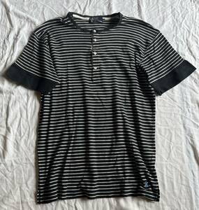 POLO RALPH LAUREN ◆ ポロ ラルフローレン ◆ 半袖Tシャツ モノクロ　ボーダー　LL 定番