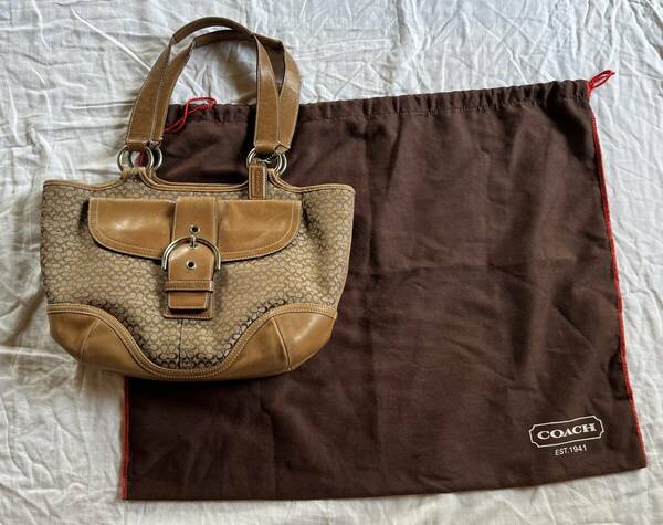 COACH　コーチ　ハンドバッグ シグネチャー　定番　保存袋月