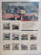 思い出の耶馬溪鉄道　フレーム切手　１シート_画像1