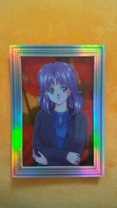  зеркало .. Rainbow рамка-оправа серийный ввод Tokimeki Memorial коллекционные карточки глициния мыс поэзия тканый радуга ... павильон . видеть . одна сторона ... Kiyoshi река .. месяц не . старый тип ...