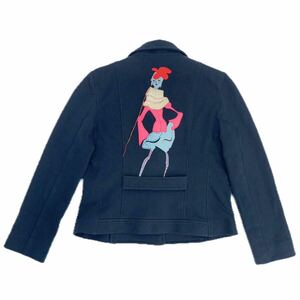  pretty Christian Lacroix Christian Lacroix embroidery jacket Heart button design 42