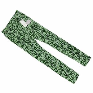  unused goods tag attaching GUCCI Gucci leopard print Denim pants skinny green animal colorful Leopard 