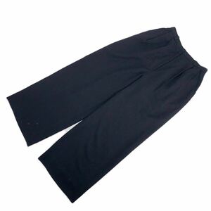 ChristianDior Christian Dior широкий брюки черный свободно гаучо брюки 