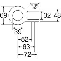 32・38・51mm用 SANEI トイレ部品 ロータンクゴムフロート LIXIL以外の各メーカー対応 マルチタイプ PH84-92X_画像3
