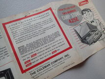 Coleman U.S.A. コールマン 425E コンパクトツーバーナー　ヴィンテージ廃盤モデル　★取扱説明書（英語）1971年印刷_画像8