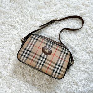 Burberrys' Burberry z shoulder bag noba check canvas leather beige shoulder ..