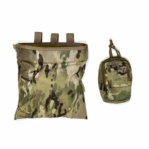 Tactical Folding Dump Pouch 500D Nylon Molle Magazine Mag Pouch Recycling B