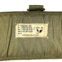 EAGLE SFLCS PADDED WAR BELT (SIZE 28) KH (検 米軍実物放出品 陸上自衛隊 イーグル ウォーベルト MOLLE パッド カーキ サスペンダー_画像3