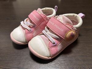 moonstar Disney baby shoes 13.5EE minnie child shoes baby shoes sneakers moon Star pink girl girls 12110274 DN B1300