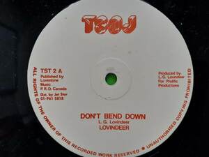 Lovindeer - Don't Bend Down ★12” yy*si 2枚目以降送料無料（同梱の場合のみ）