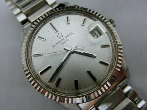 ETERNA MATIC エテルナマチック 1000 自動巻き デイト メンズ腕時計 可動品 中古 現状品