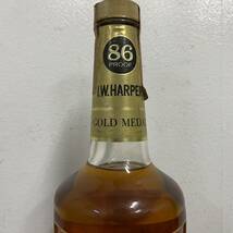 VV207 古酒 I.W.HARPER GOLD MEDAL 特級 ストレート バーボンウイスキー 760ml 43% BFAR I.W.HARPER ゴールドメダル_画像3